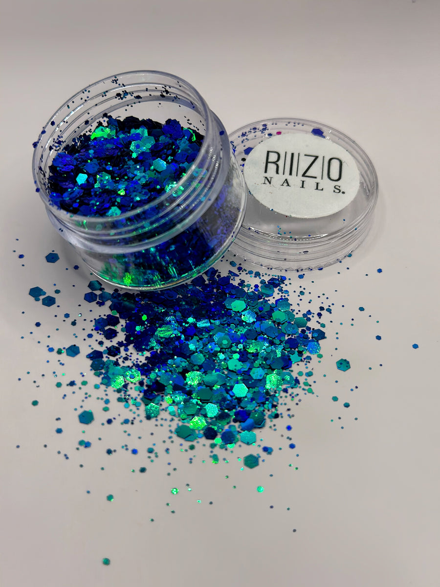 Tornasol Blue Mermaid Glitter