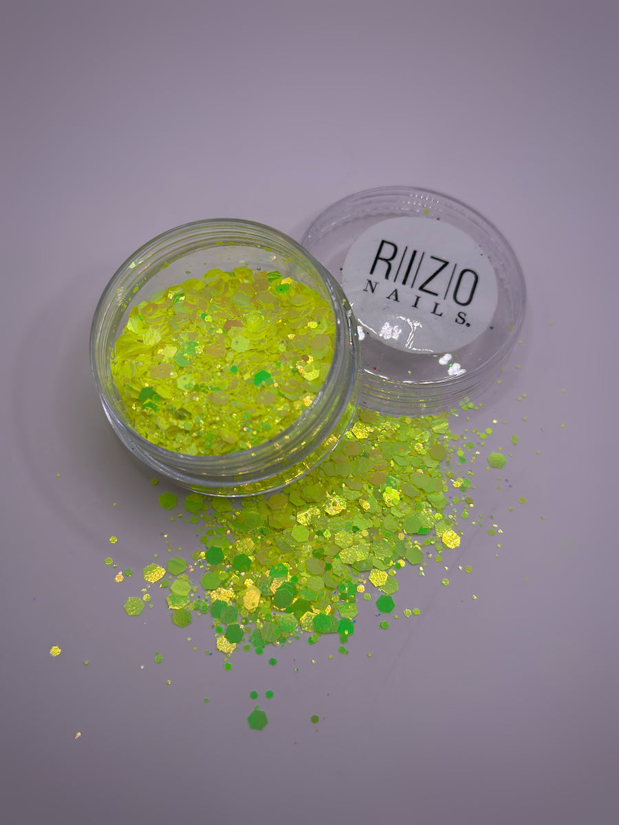 Neon Yellow Glitter