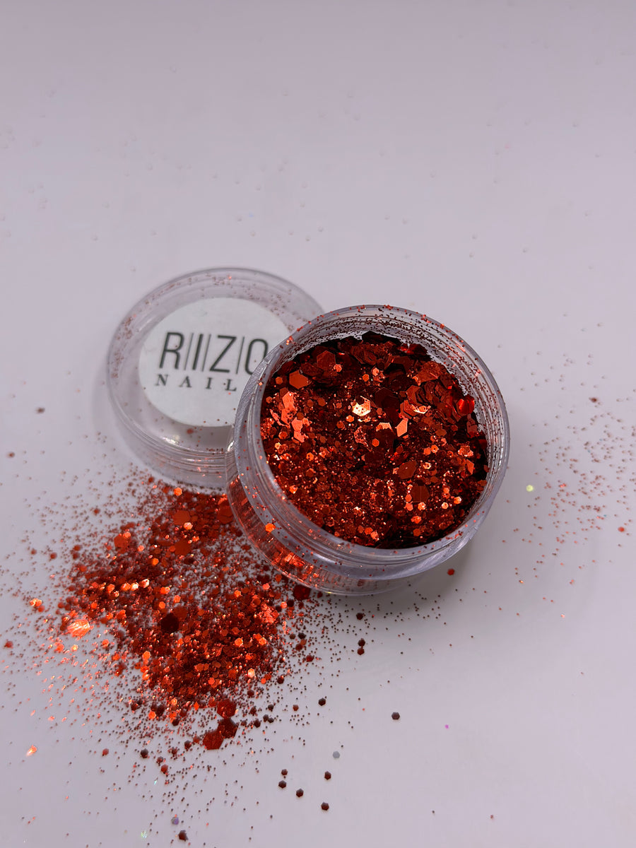 Ariel Red Glitter