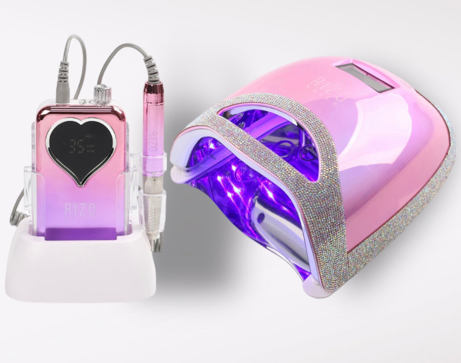 E-File + LED Lamp-Combo Pink