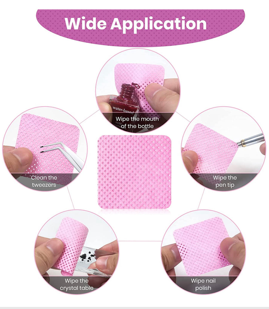 Nail wipes lint FREE