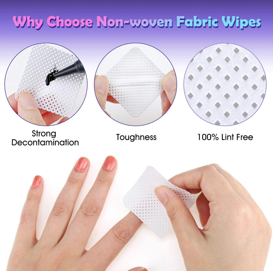 Nail wipes lint FREE