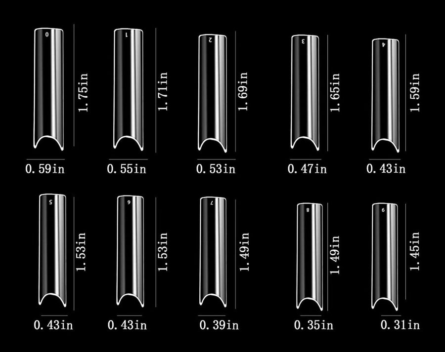 A- C-Curve Square XXL tips