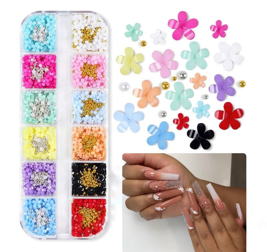 Nail flowers